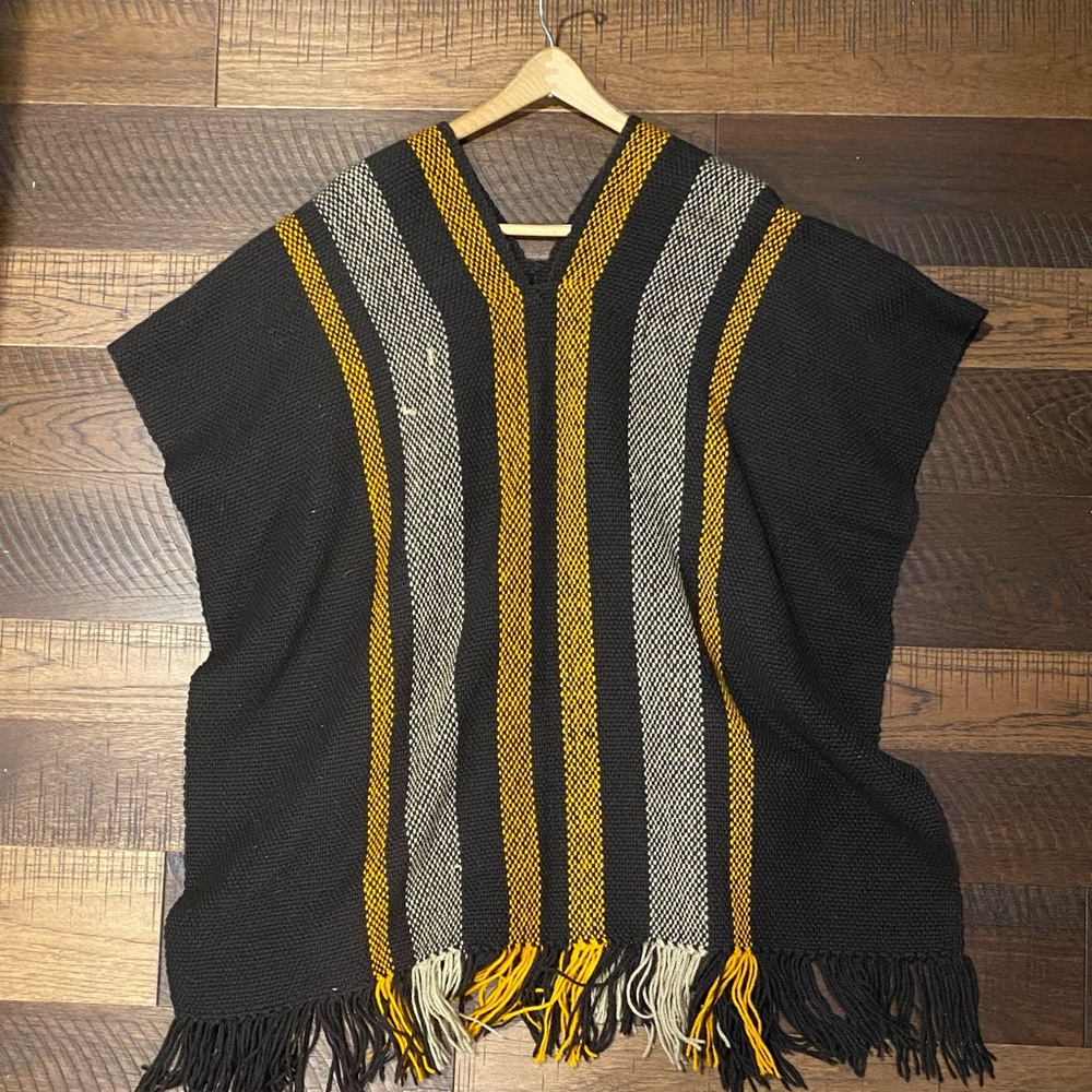 Vintage Woven Poncho